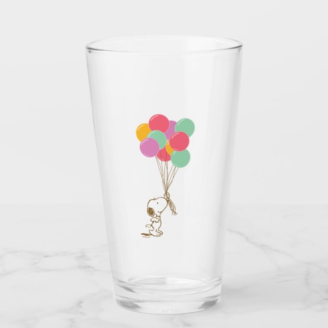Verre Snoopy et ballons (Devant)