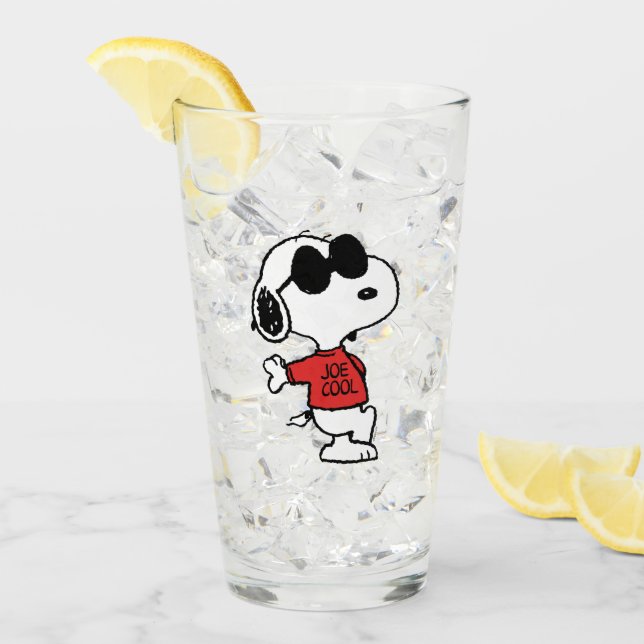 Verre Snoopy "Joe Cool" debout (Devant glace)