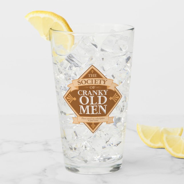Verre Société des vieux Cranky (Devant glace)