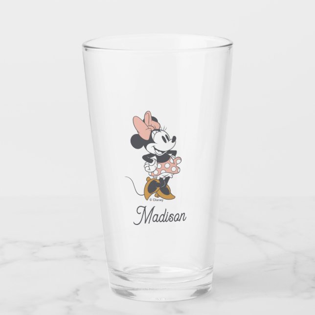 Verre Soft Vintage Minnie Mouse Polka Dot Charm (Devant)