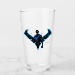 Verre Soirée Gotham Knights dans le logo