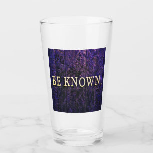 Verre Sois Connue. Motivationnelle Inspiration Purple Bl