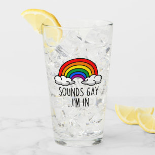 Verre SONS GAY I'M IN - Joli Rainbow