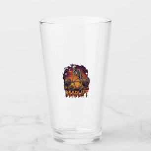 Verre Soulevé de terre Squelette Haltère Citrouilles d'H