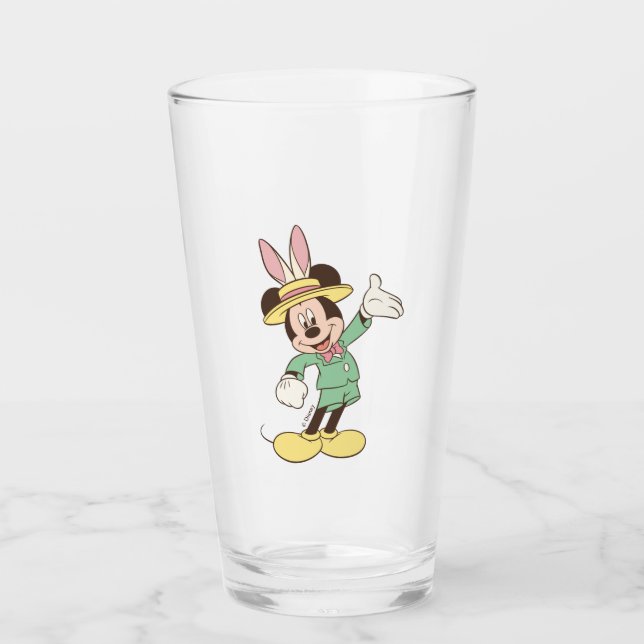 Verre Souris Mickey avec oreilles lapin de Pâques (Devant)