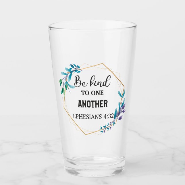 Verre Soyez gentils les uns avec les autres (Devant)