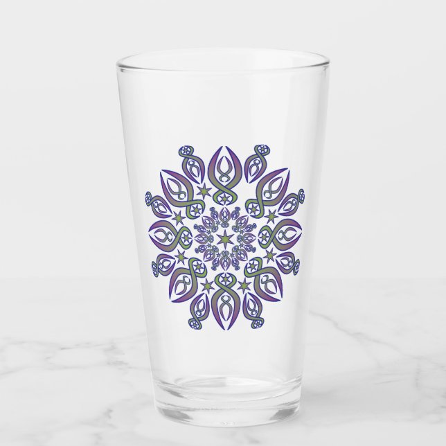 Verre Spikes bleus (Devant)