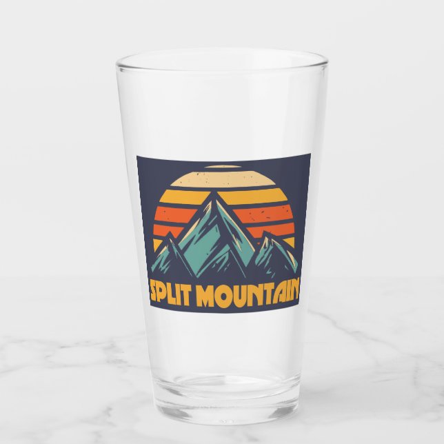 Verre Split Mountain California Retro Turquoise (Devant)