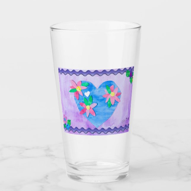 Verre Spring Time Heart - Kids Art pour CHOC (Devant)