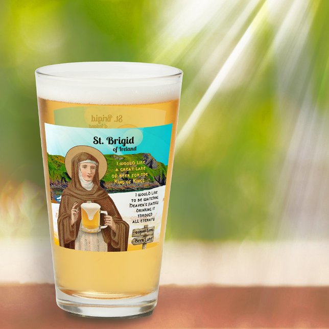 Verre St. Brigid of Ireland and Her Lake of Beer (Créateur téléchargé)