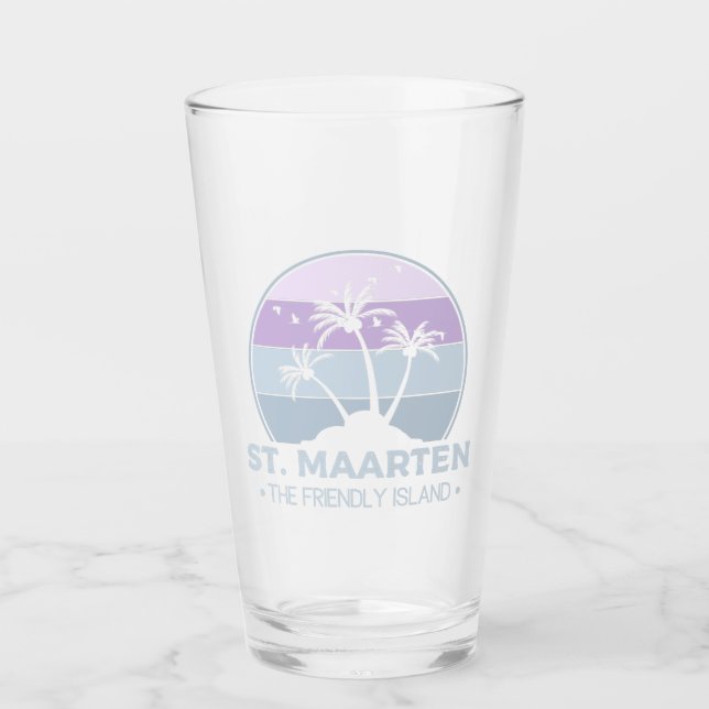 Verre St Martin Le sympathique rétro de l'île Sint Marti (Devant)