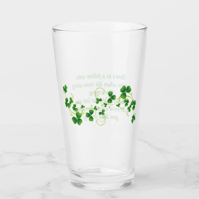 Verre St. Patrick's Day Irlandais Blessing Pint Glass (Devant)