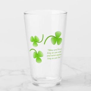 Verre St. Patrick's Day Irlandais Blessing Pint Glass