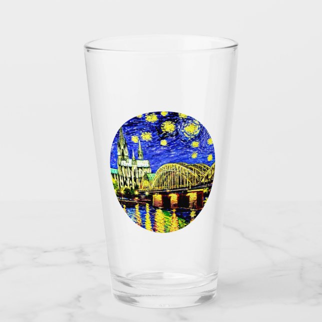 Verre Starry Night Cologne Allemagne Cathédrale (Devant)