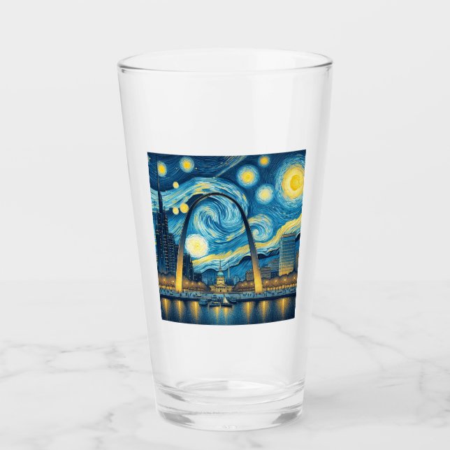 Verre Starry Night St. Louis Missouri (Devant)