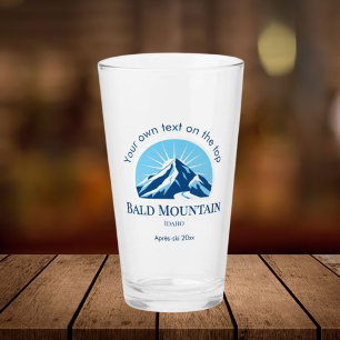 Verre Station de ski Bald Mountain Idaho boit de la bièr