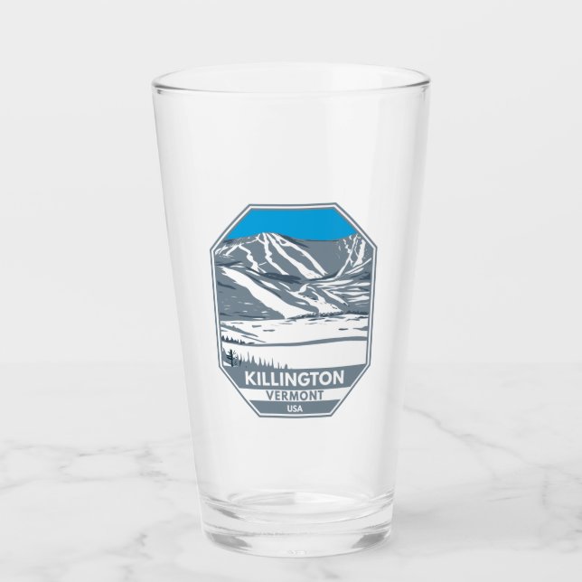 Verre Station de ski de Killington Hiver Vermont (Devant)