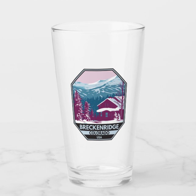 Verre Station de ski d'hiver de Breckenridge Colorado (Devant)