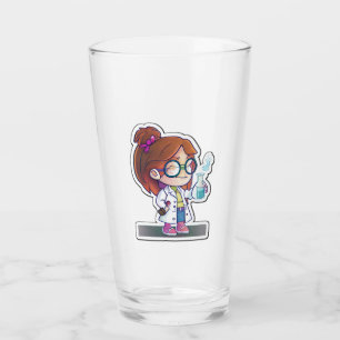 Verre Sticker de la scientifique de fille Tumbler en ver