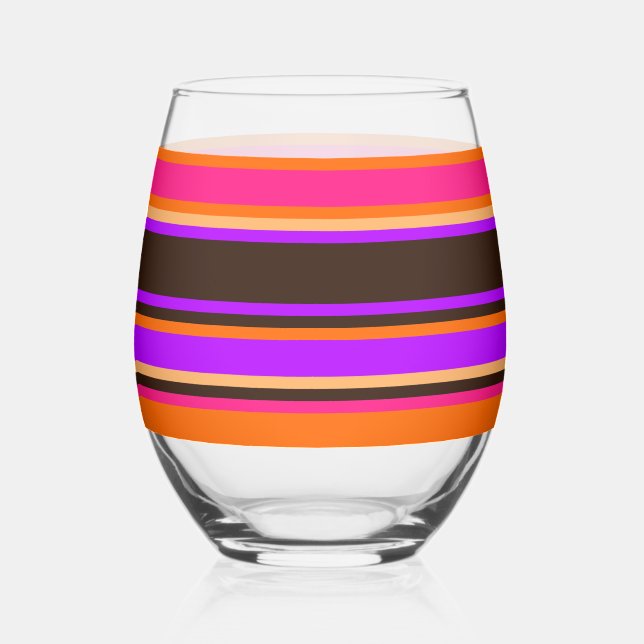 Verre strié - Orange, Magenta & Purple (Recto)