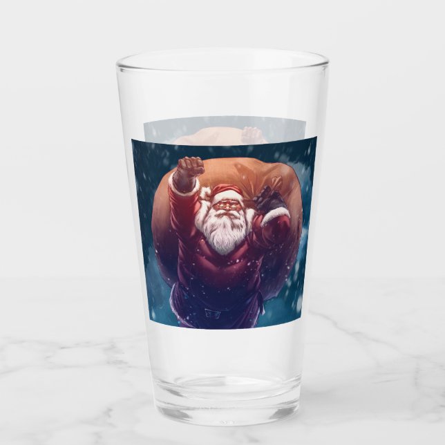 Verre Super Père Noël (Devant)