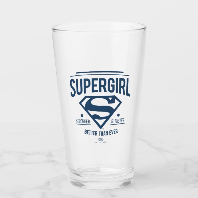 Verre Supergirl mieux que jamais Retro Graphic (Devant)