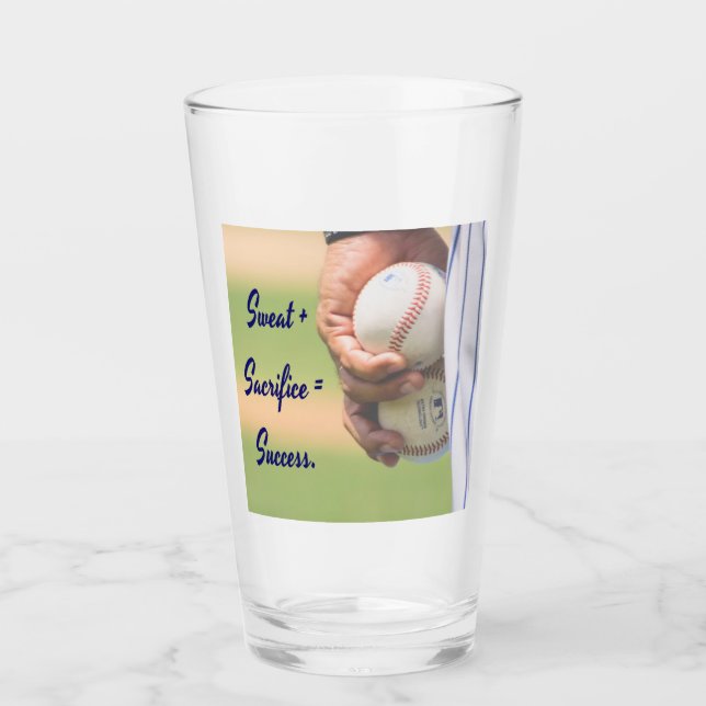 Verre Sweat plus Sacrifice égale Succès BASEBALL (Devant)