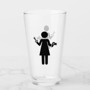 Verre Symbole de coiffeur