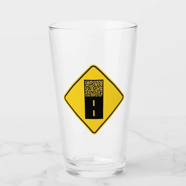 Verre Symbole de la route de Gravel (Devant)