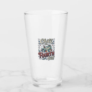 Verre T-shirt patriotique Chill The Fourth Out Alligator