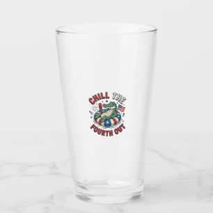 Verre T-shirt patriotique Chill The Fourth Out Alligator