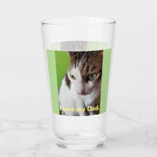 Verre Tabby Cat avec des yeux verts à couper le souffle
