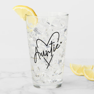 Verre Tante Coeur | Cadeaux pour la Tante |