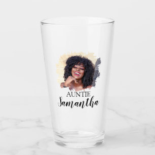 Verre Tatie Moderne Personnalisée avec Photo