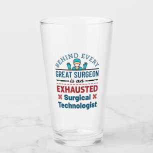 Verre Technologue chirurgical épuisé Funny Scrub Tech
