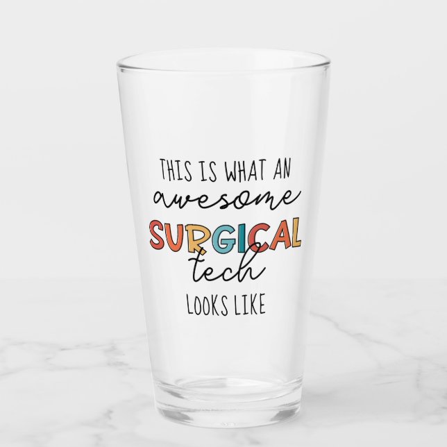 Verre Technologue Chirurgiste Drôle Chirurgie OU Cadeaux (Devant)