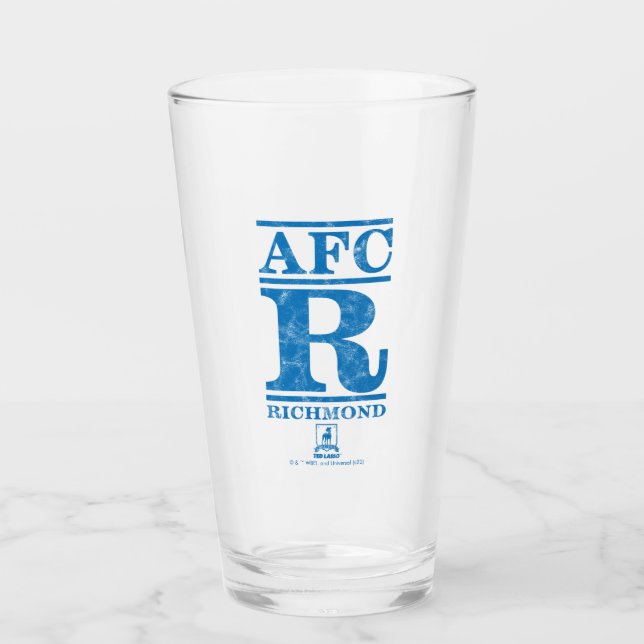 Verre Ted Lasso | AFC R Richmond Text Logo (Devant)
