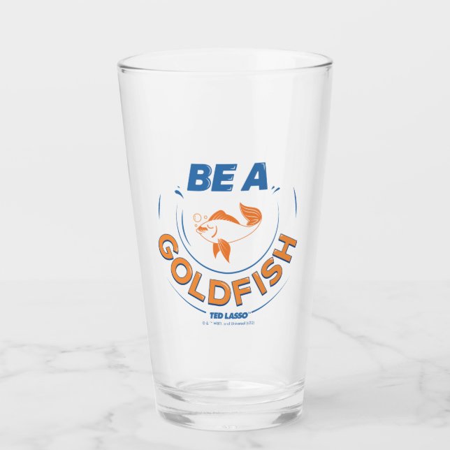 Verre Ted Lasso | Être un poisson d'or (Devant)