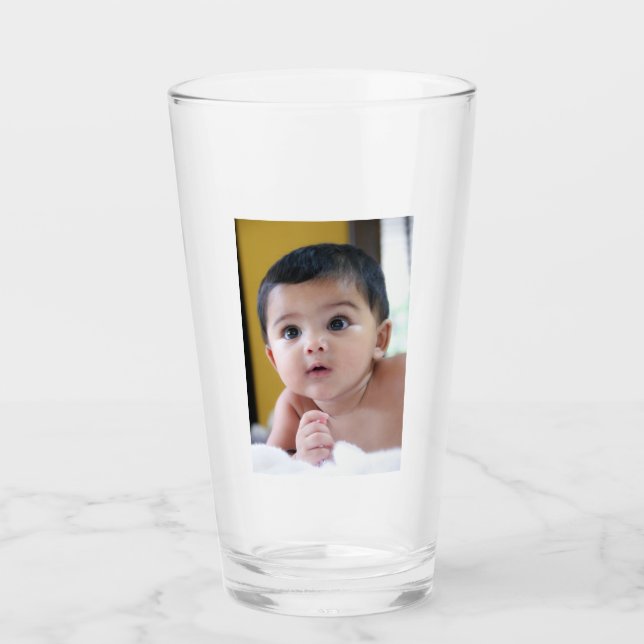 Verre Télécharger votre photo personnalisée (Devant)