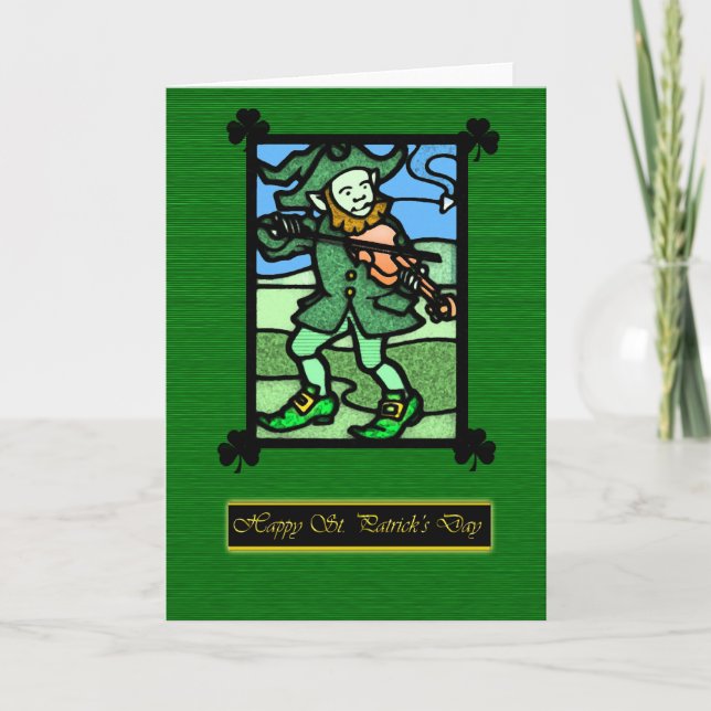 Verre tendu Carte de la Saint Patrick, Saint Patri (Devant)