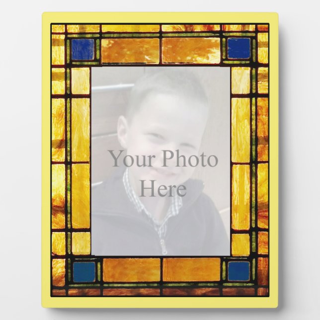 Verre tendu Look personnalisé Photo Display Plaque (Devant)