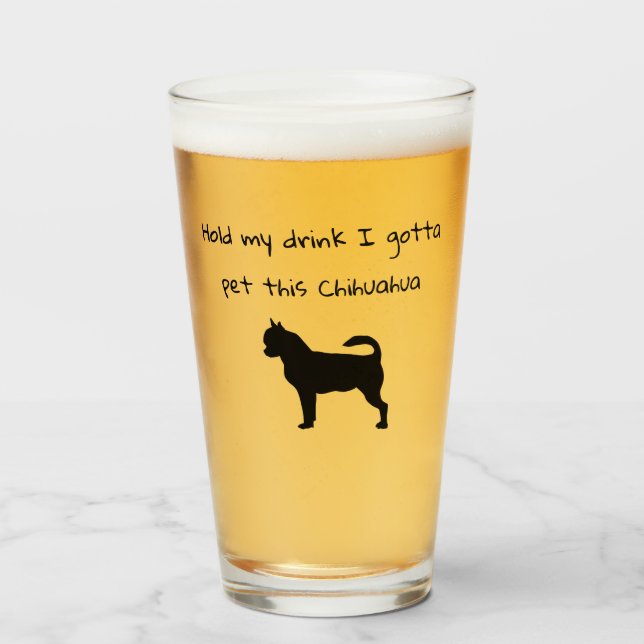 Verre Tenez ma tasse Je dois faire un animal de compagni (Devant (rempli))