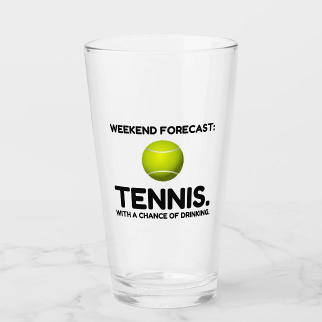VERRE TENNIS PRÉVUS LE WEEK-END (Devant)