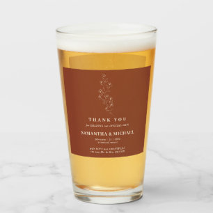 Verre Terracotta Fleur minuscule Moderne Simple Mariage