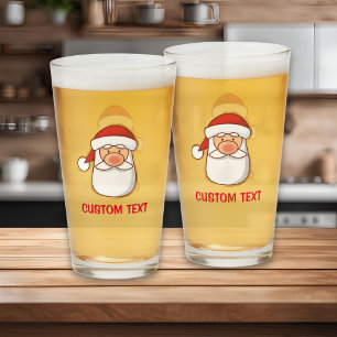 Verre Tête du Père Noël