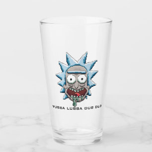 Verre Tête Pixelette Rick Drooling