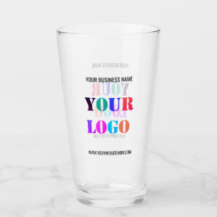 Verre Texte de logo de votre entreprise Info Exemple de