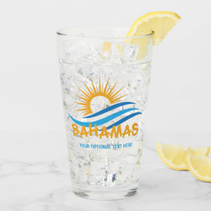 Verre Texte personnalisé Bahamas