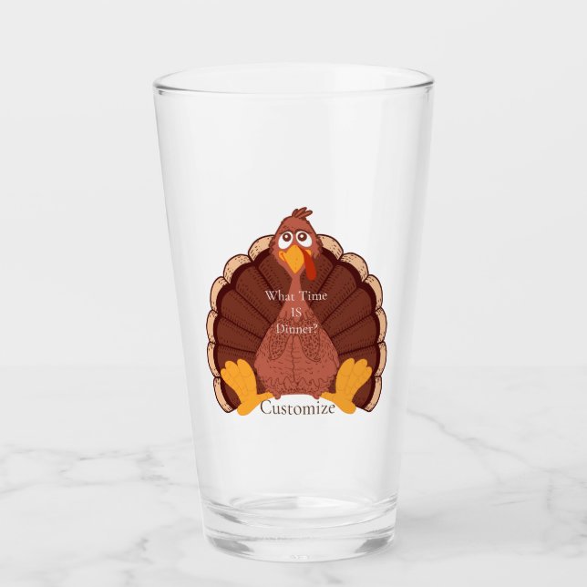 Verre Thanksgiving Turkey Thunder Cove (Devant)