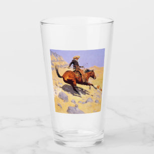 Verre The Cowboy (par Frederic Remington)